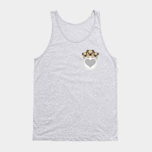 puppies in shirt pocket Tank Top